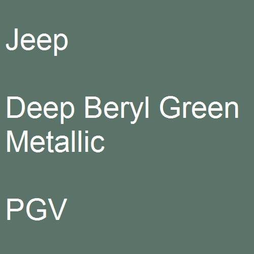 Jeep, Deep Beryl Green Metallic, PGV.